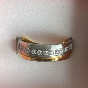 2 tone Women’s Stainless Steel Ring